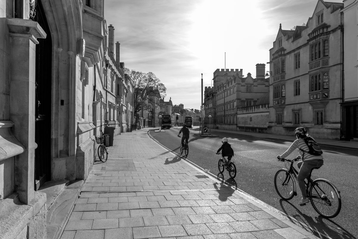 Three Bikes on the High